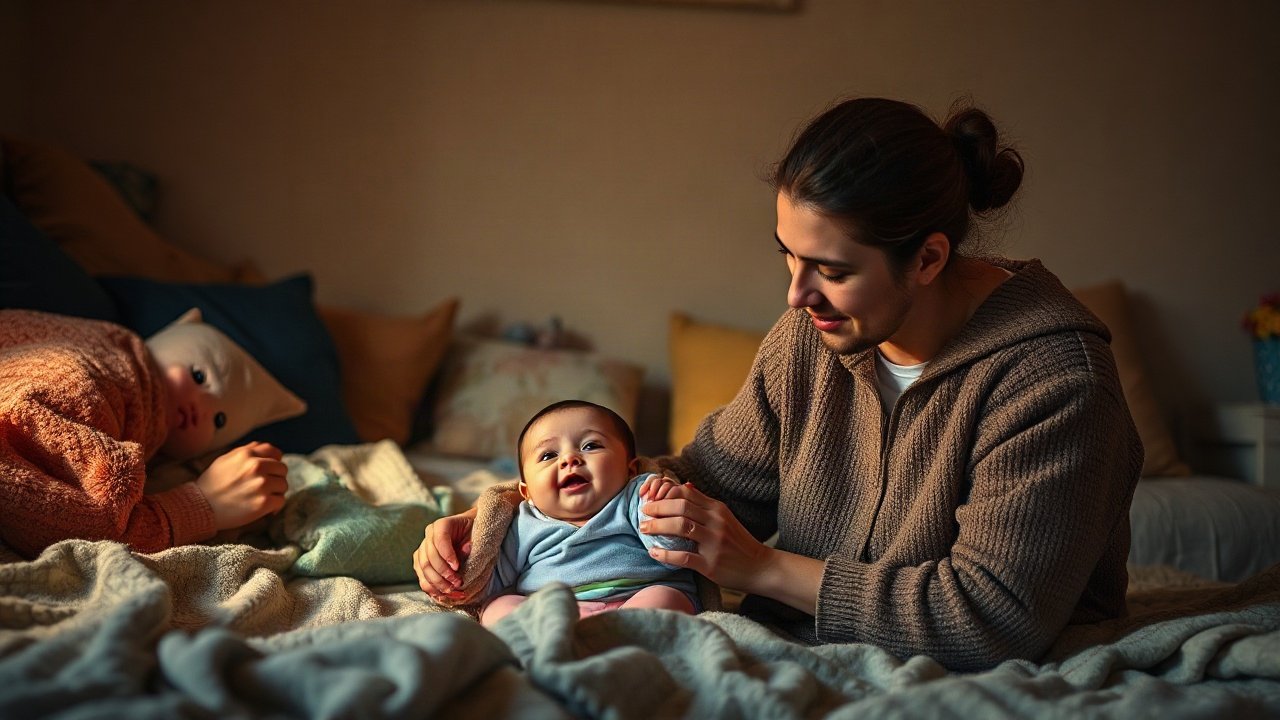 A power-cut plan for a household with a baby shown in a practical real-world context