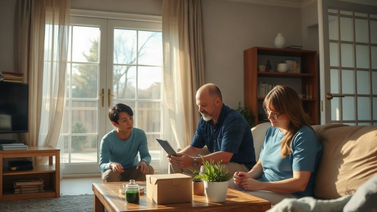 Family emergency planning shown in a practical real-world preparedness context