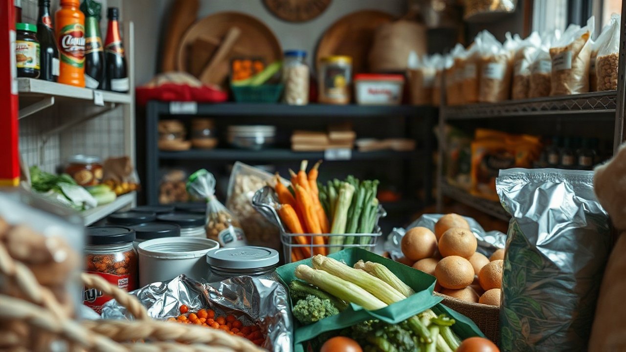 Household pantry prepared for short food-supply disruptions without excessive stockpiling