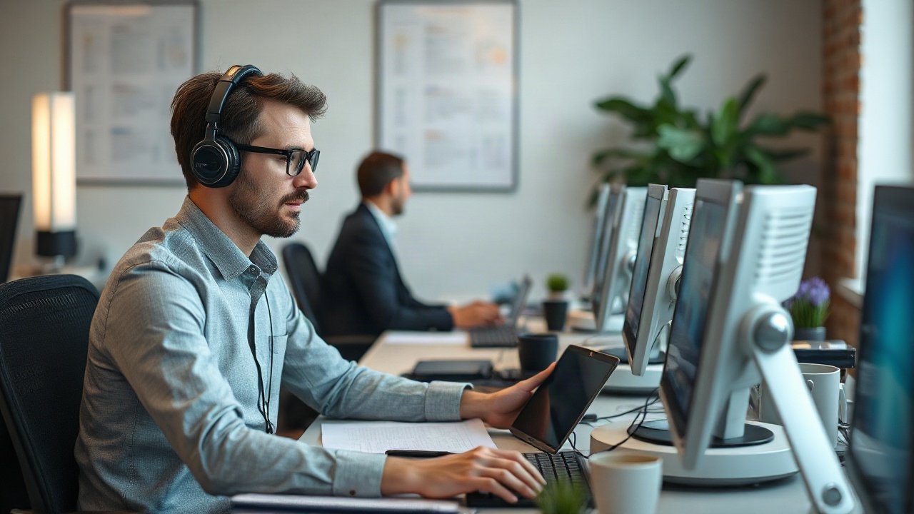Copywriters using AI-assisted tools while handling role-specific work