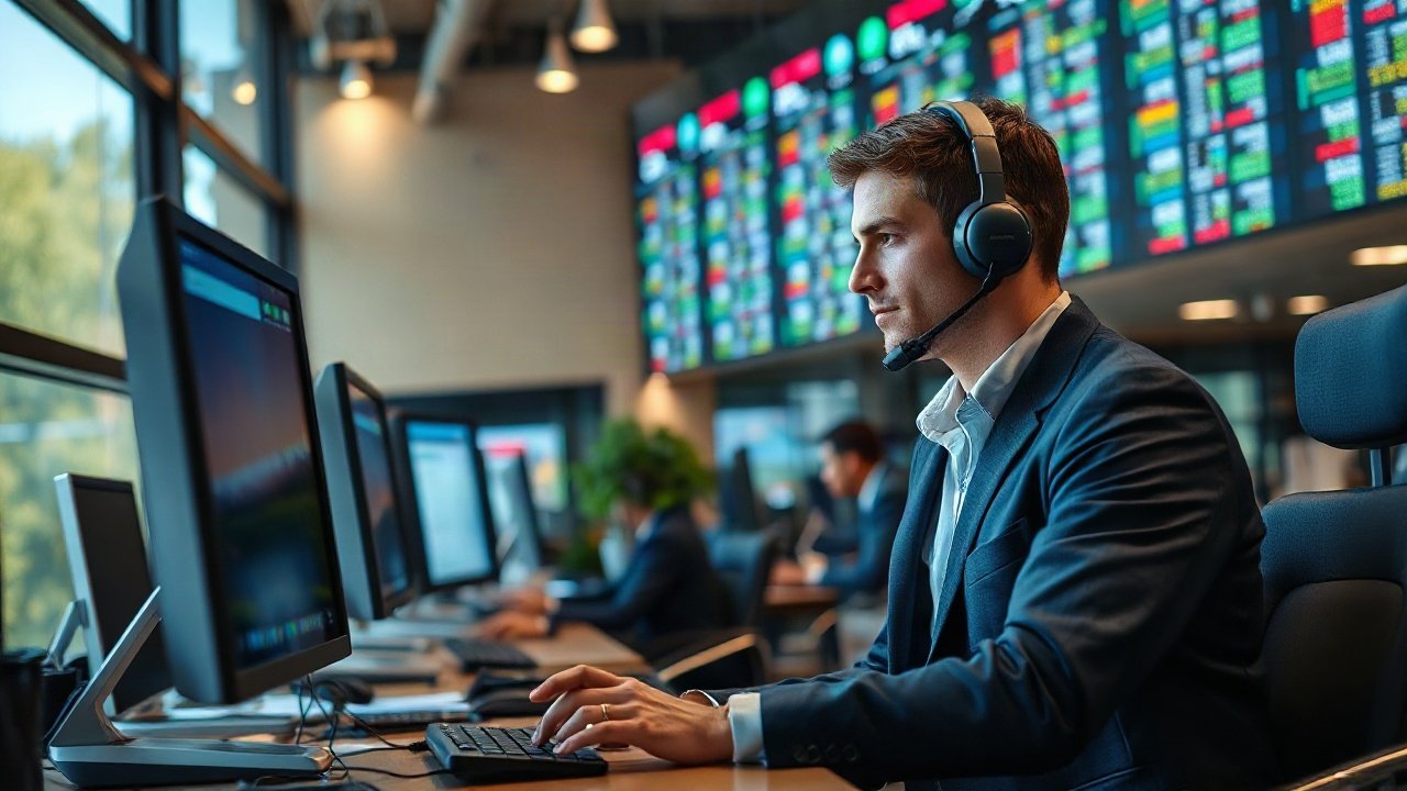 Stock Traders using AI-assisted tools while handling role-specific work