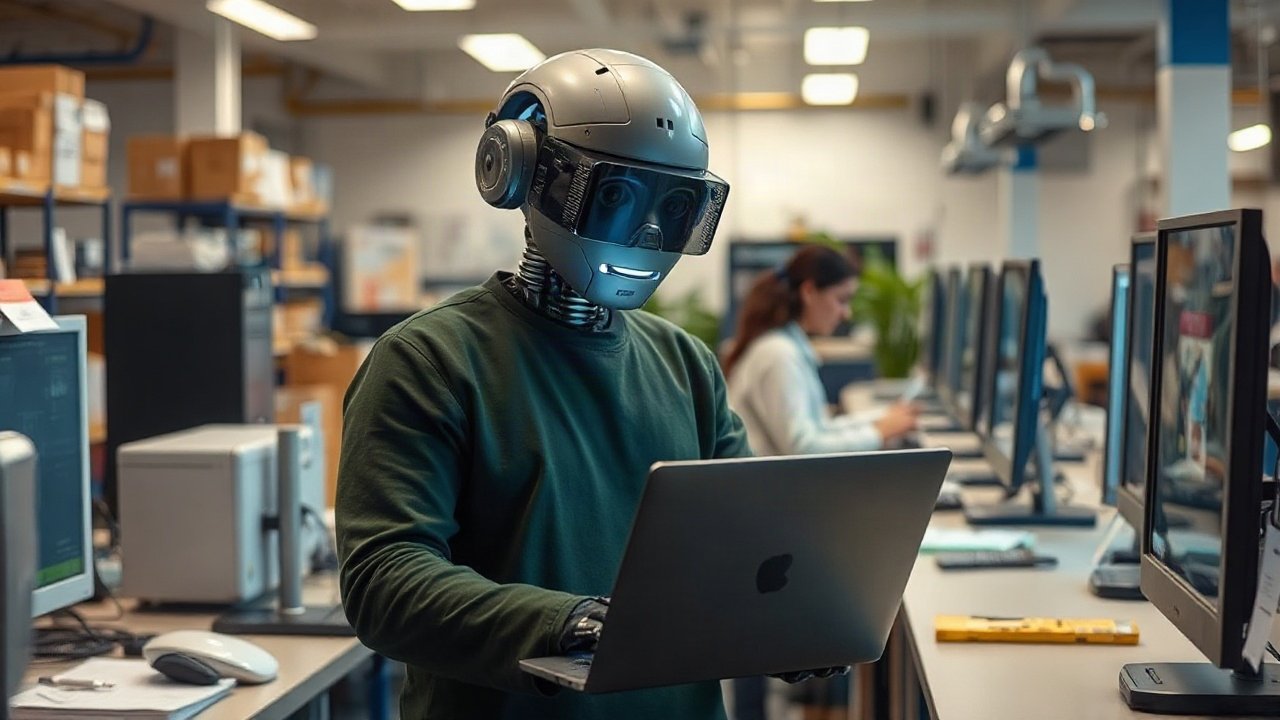 Worker facing an AI-driven labour market transition